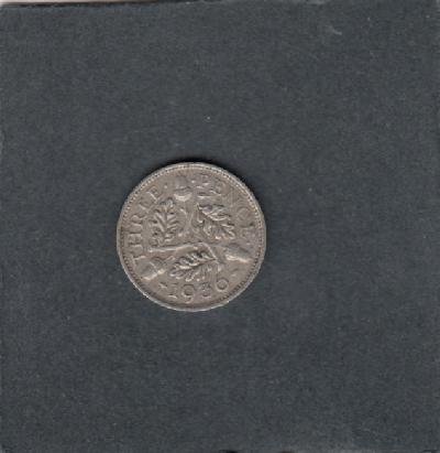 Beschrijving: 3 Pence  GEORGIUS V  